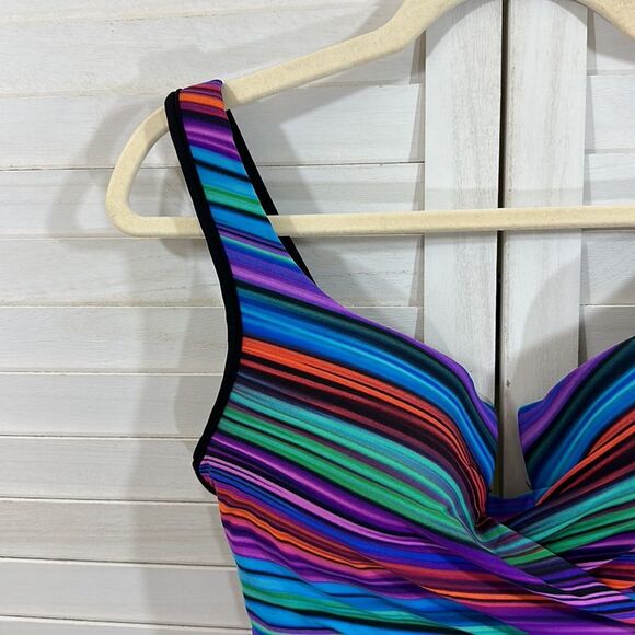 Miraclesuit Size 4 One Piece True Colors Layered Escape NWOT - Picture 4 of 15